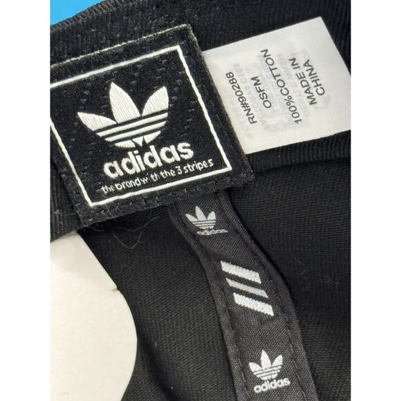 Adidas Originals Men's Trefoil Structured Precurve Snapback Black/FROZEN YELLOW - Picture 8 of 8